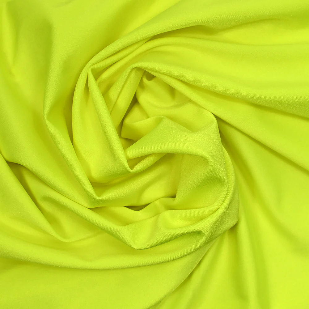 Tissu Maillot de bain jaune fluo - Image 2