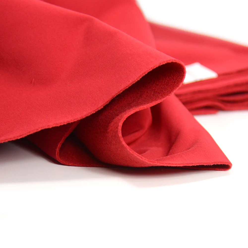 Tissu Softshell uni rouge - Image 2