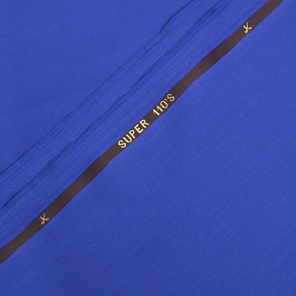 Tissu tailleur 100% laine Super 110's bleu azur - Image 3