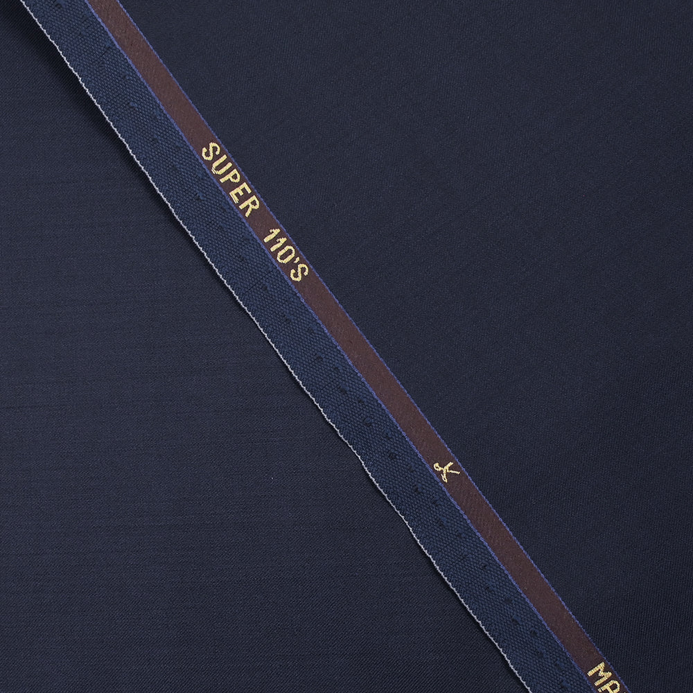 Tissu tailleur 100% laine Super 110's bleu sombre - Image 3