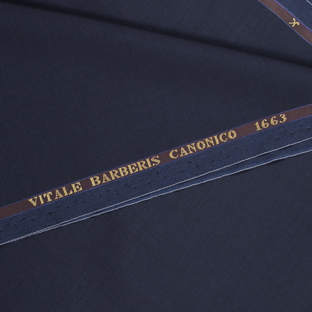 Tissu tailleur 100% laine Super 110's bleu sombre - Image 4