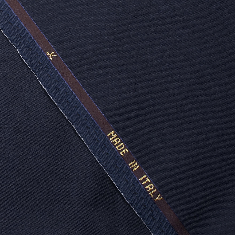Tissu tailleur 100% laine Super 110's bleu sombre - Image 5