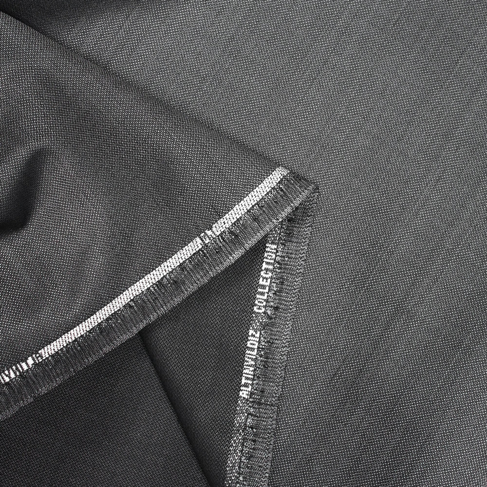 Tissu tailleur laine mélangée fantaisie Ambre argent - Image 4