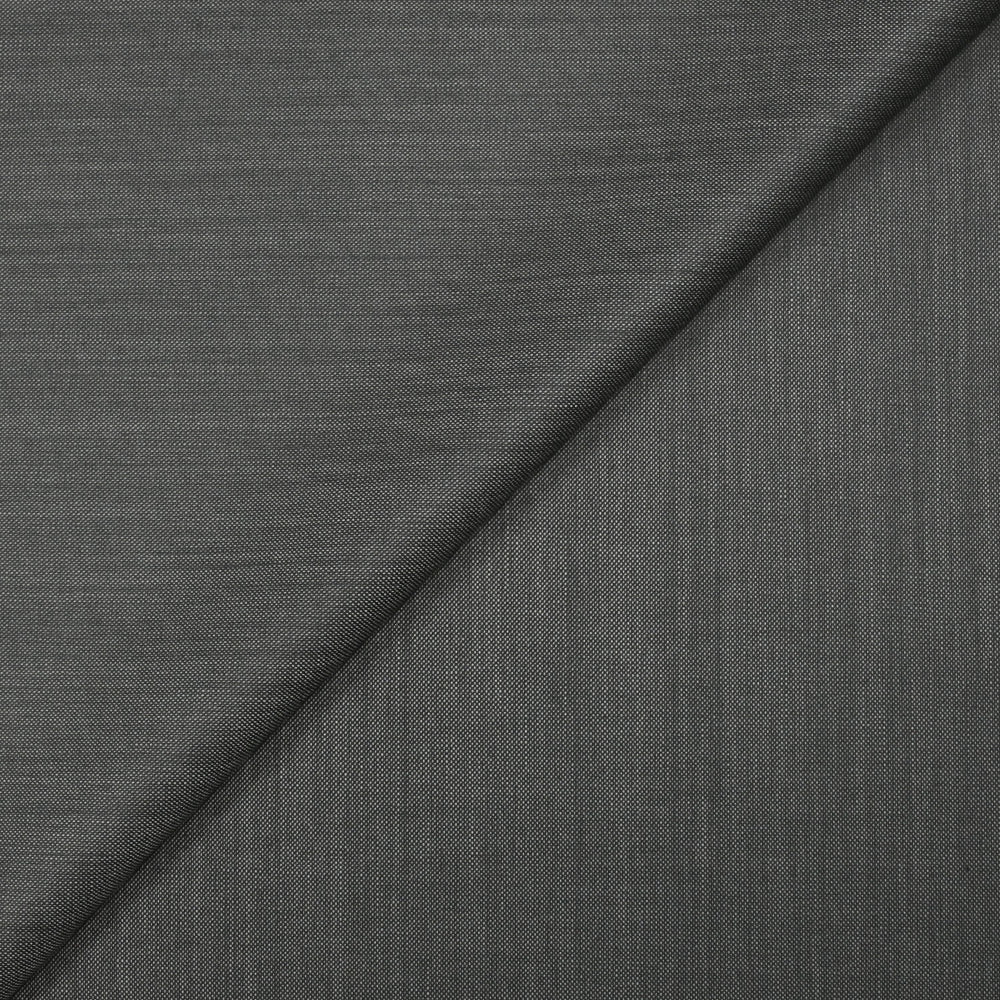 Tissu tailleur laine mélangée fantaisie gris clair fond anthracite