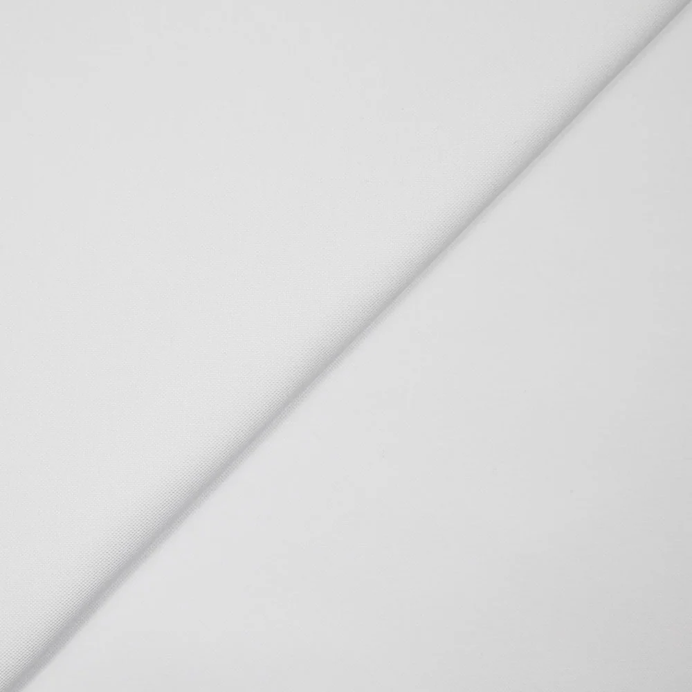 Toile de coton unie blanche