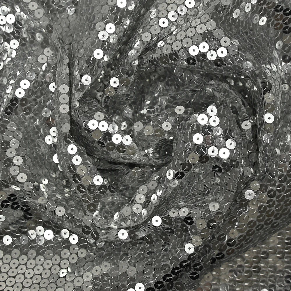 Tulle sequin gris - Image 2
