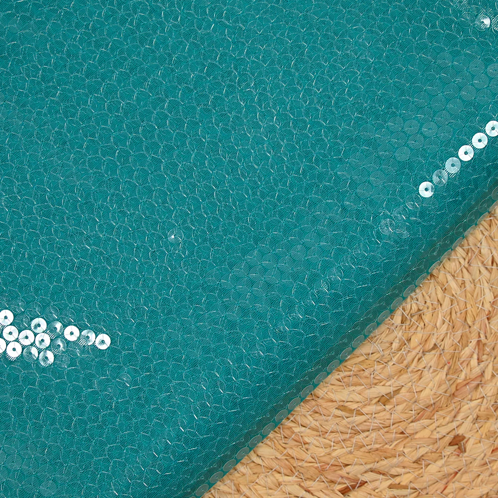 Tulle sequin turquoise