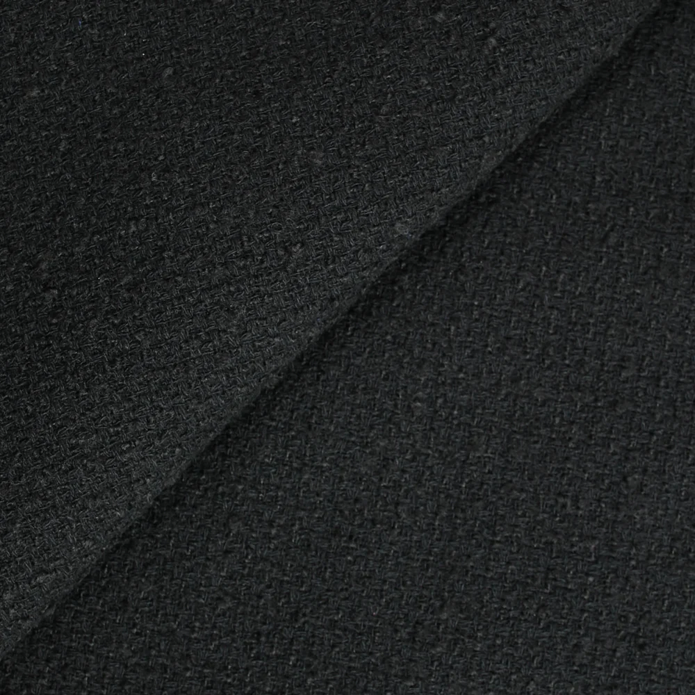Tweed de polyester noir