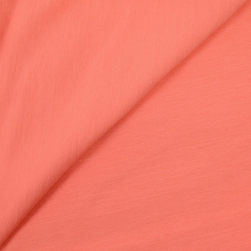 Twill viscose doupionné corail