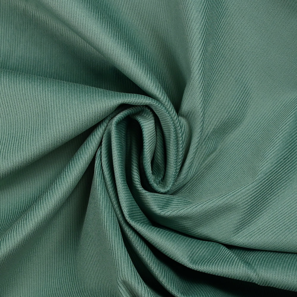 Velours côtelé de coton 1 mm jade - Image 2