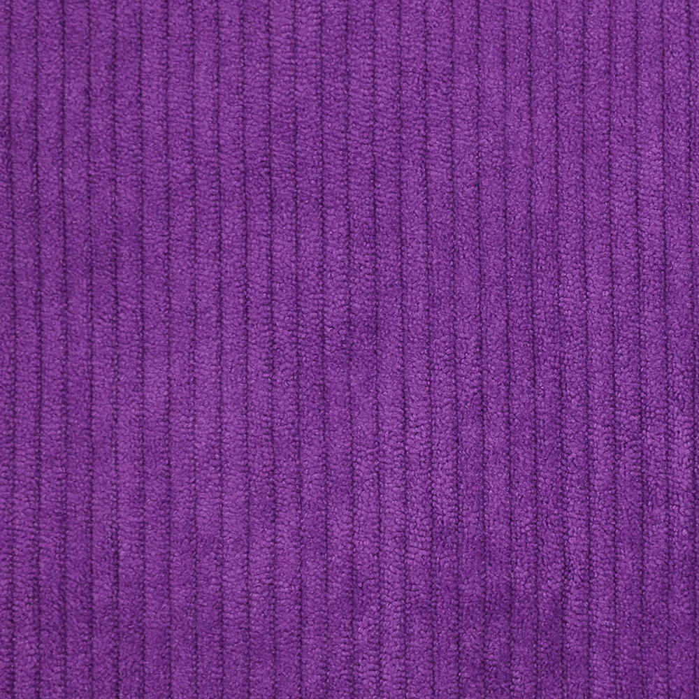 Velours polyester côtelé violet - Image 5