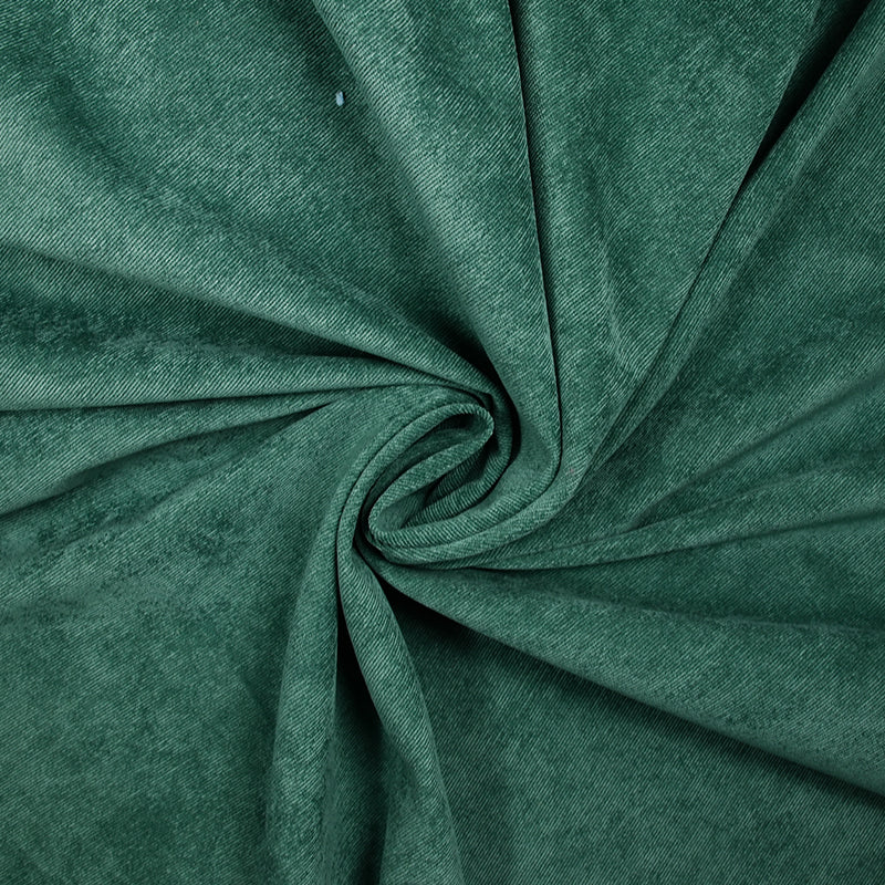 Velours polyester fines côtes vert pin - Image 2