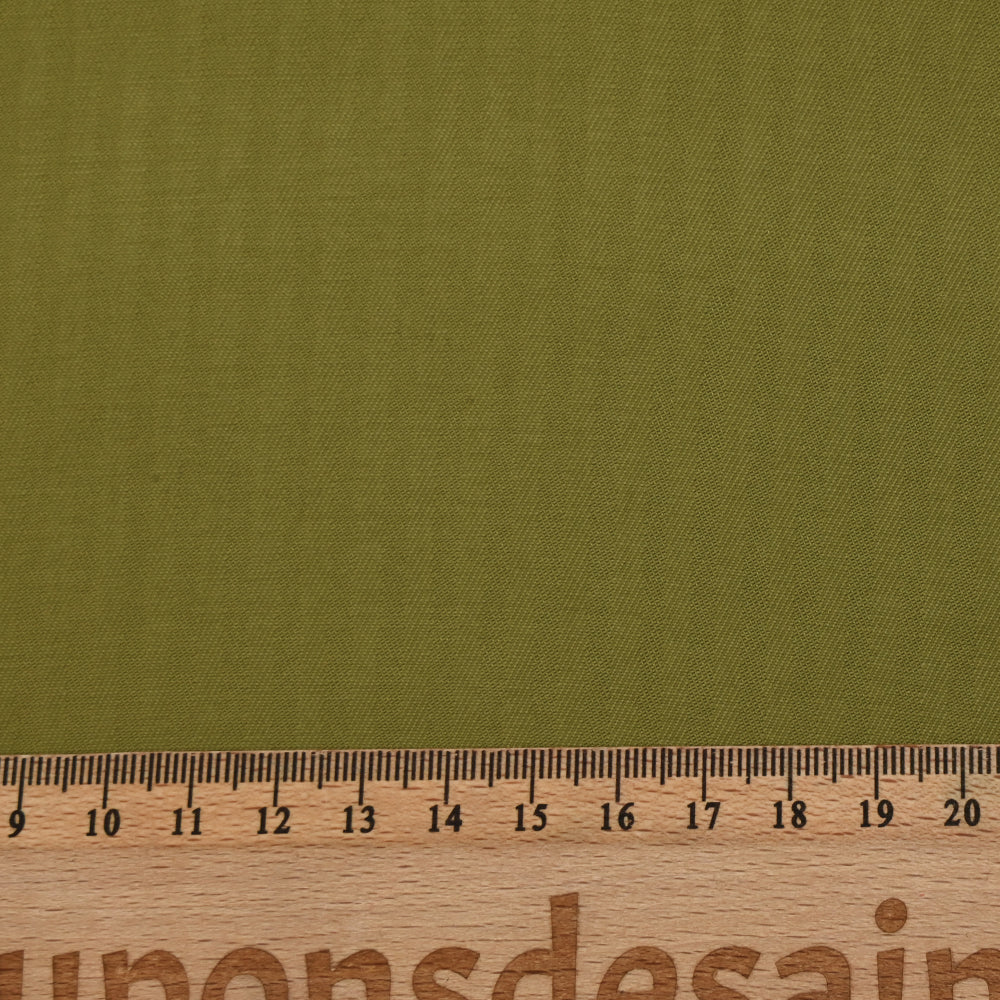 Viscose effet cupro chevrons matcha - Image 3