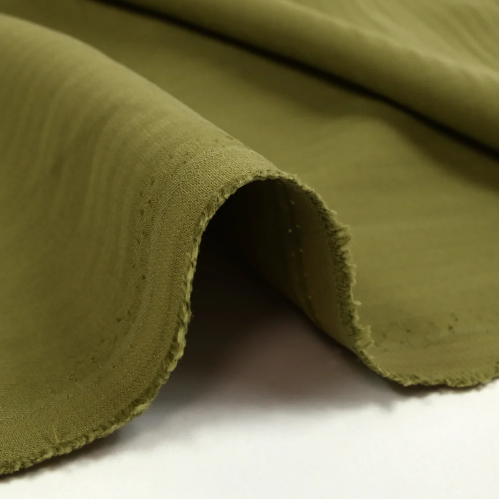 Viscose effet cupro chevrons matcha - Image 6