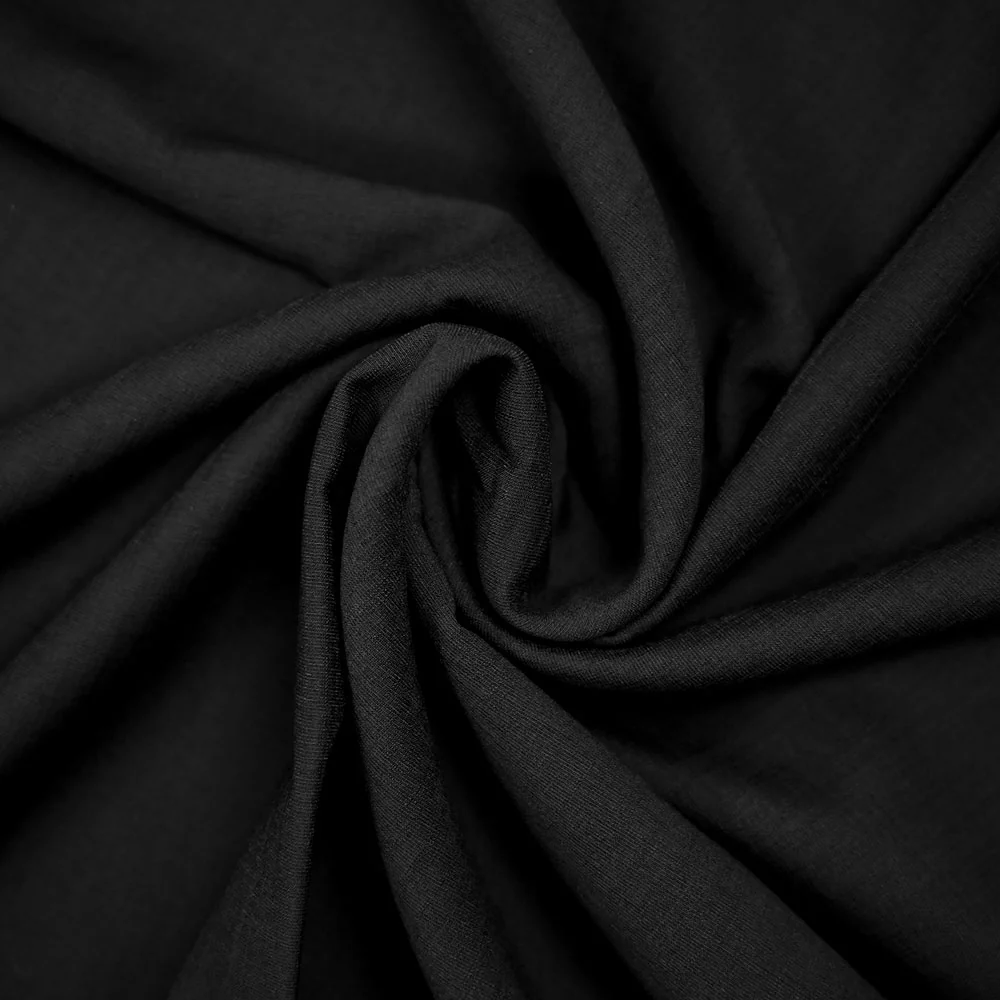 Viscose Laura unie noir - Image 2