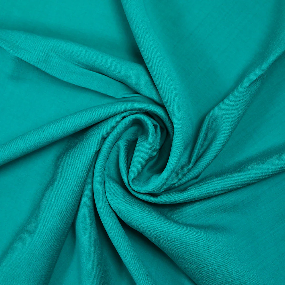 Viscose Laura unie turquoise - Image 2