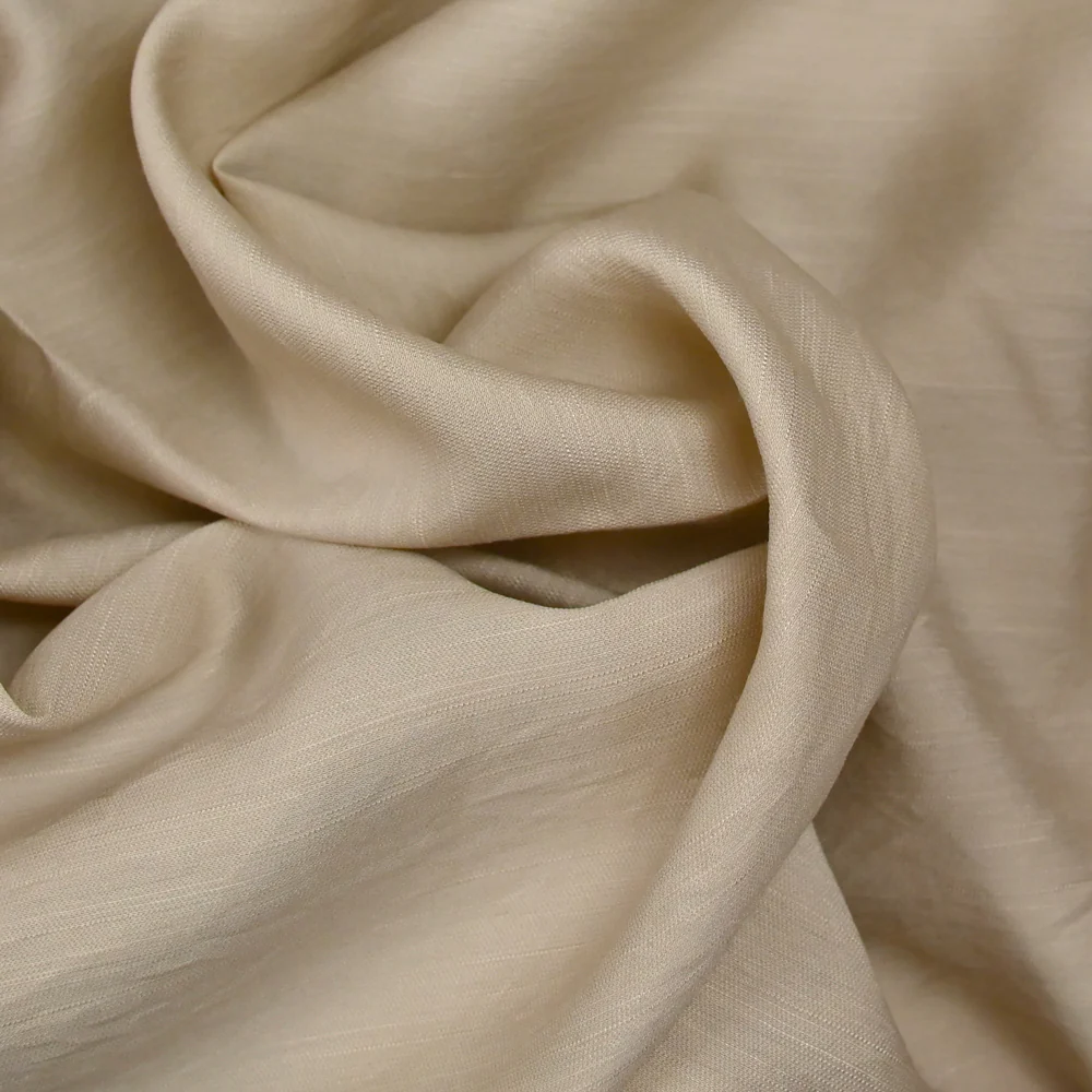 Viscose unie Andrea beige - Image 2