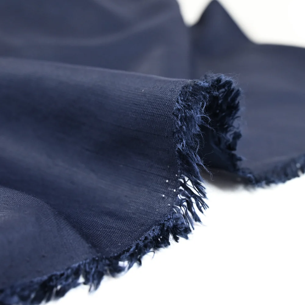 Viscose unie Andrea marine - Image 4