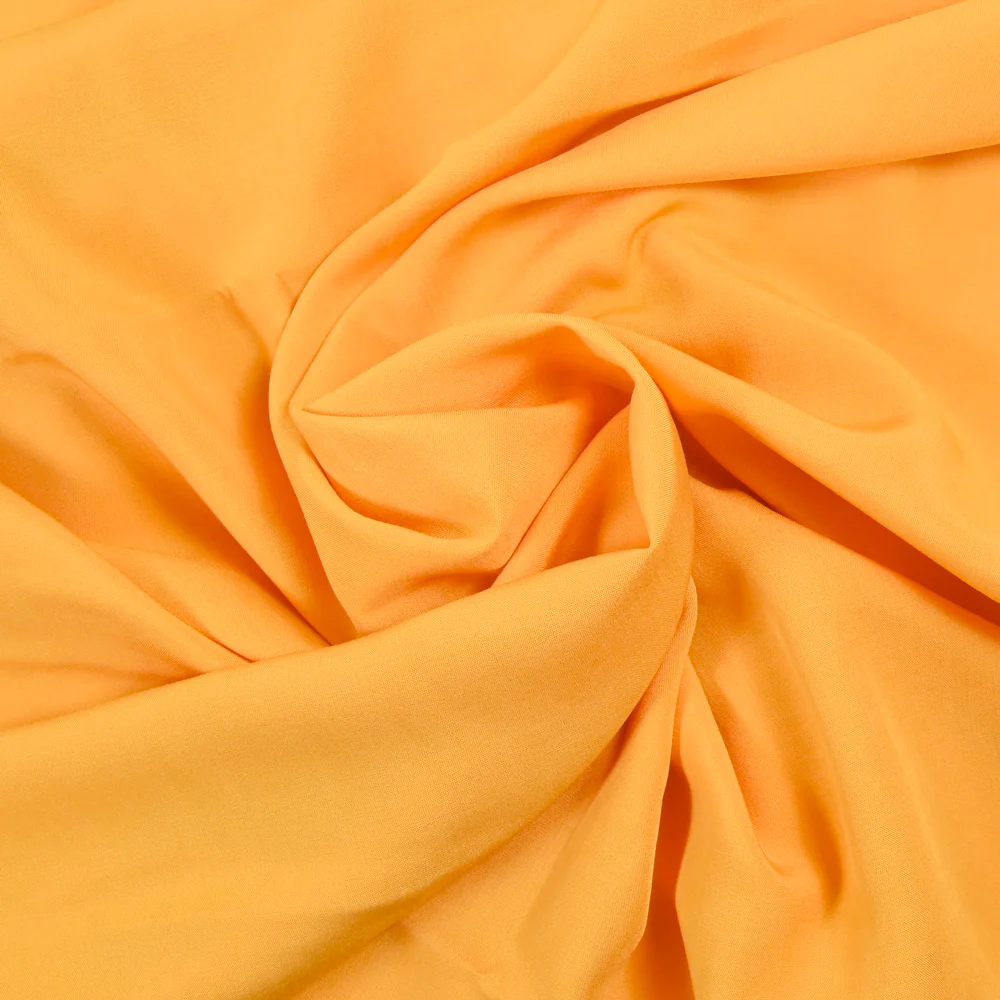 Viscose unie safran - Image 2