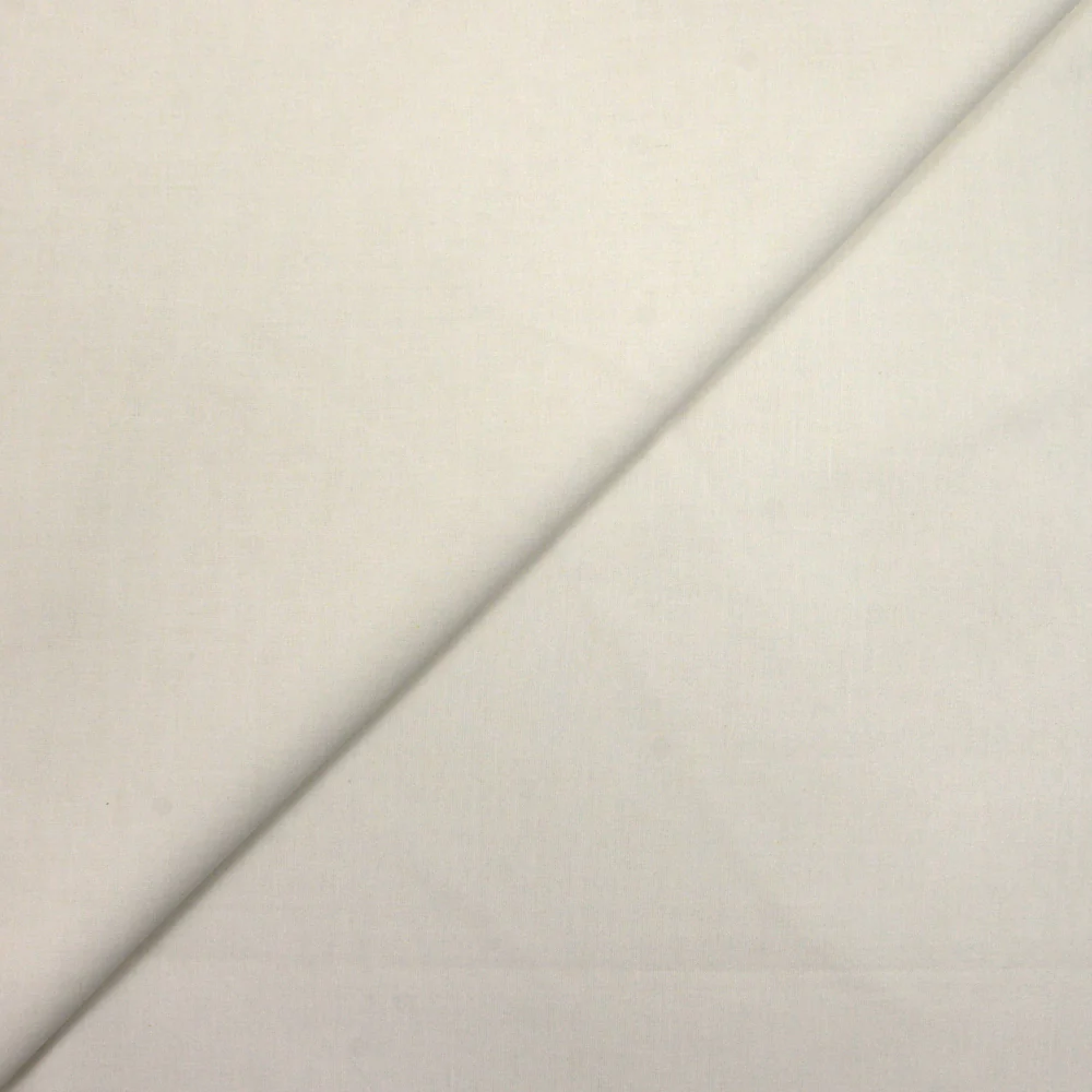Voile de coton blanc cassé