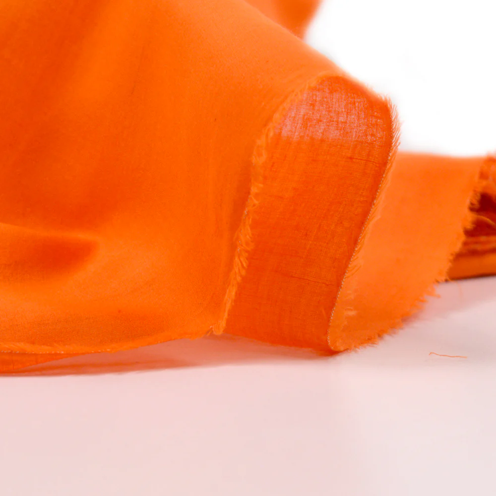 Voile de coton orange - Image 4