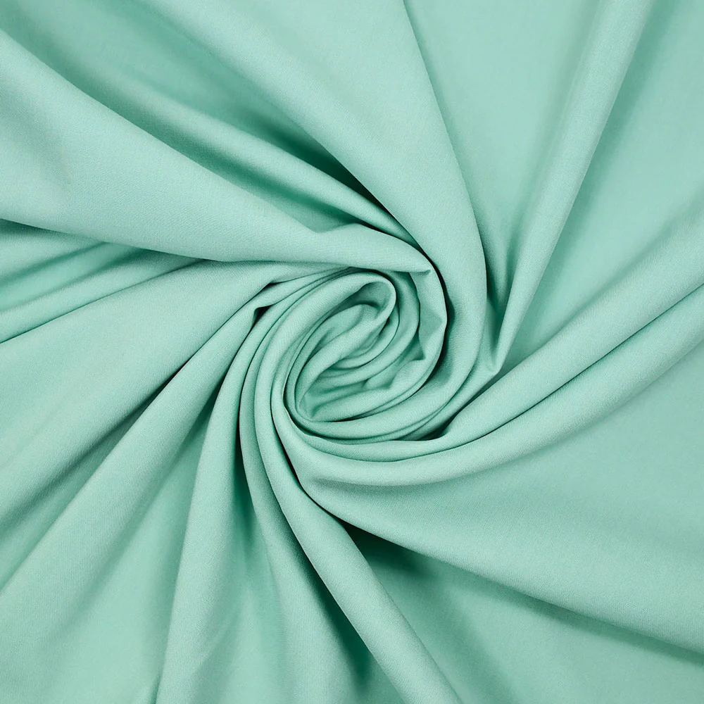Voile de coton viscose Alma vert d'eau - Image 2