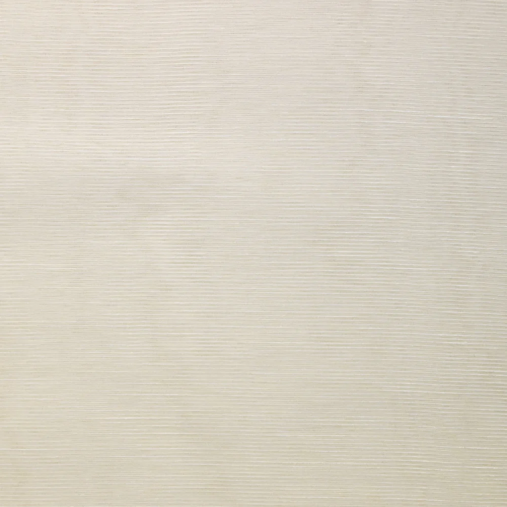 Voile de soie et viscose strié blanc cassé - Image 3